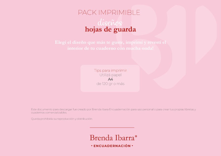 PACK DE HOJAS DE GUARDA